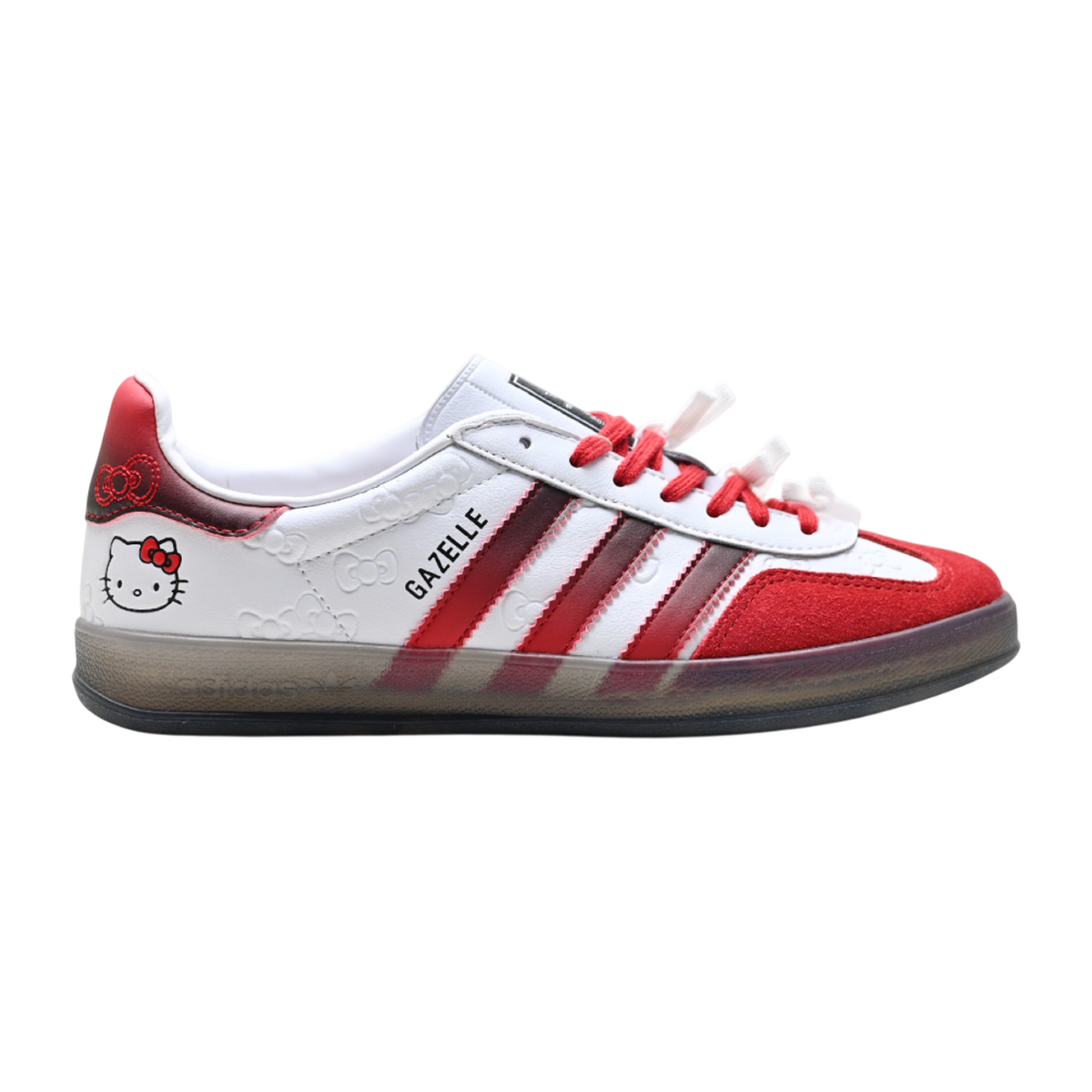 Adidas Original Gazelle Indoor x Hello Kitty “Cloud White / Red “