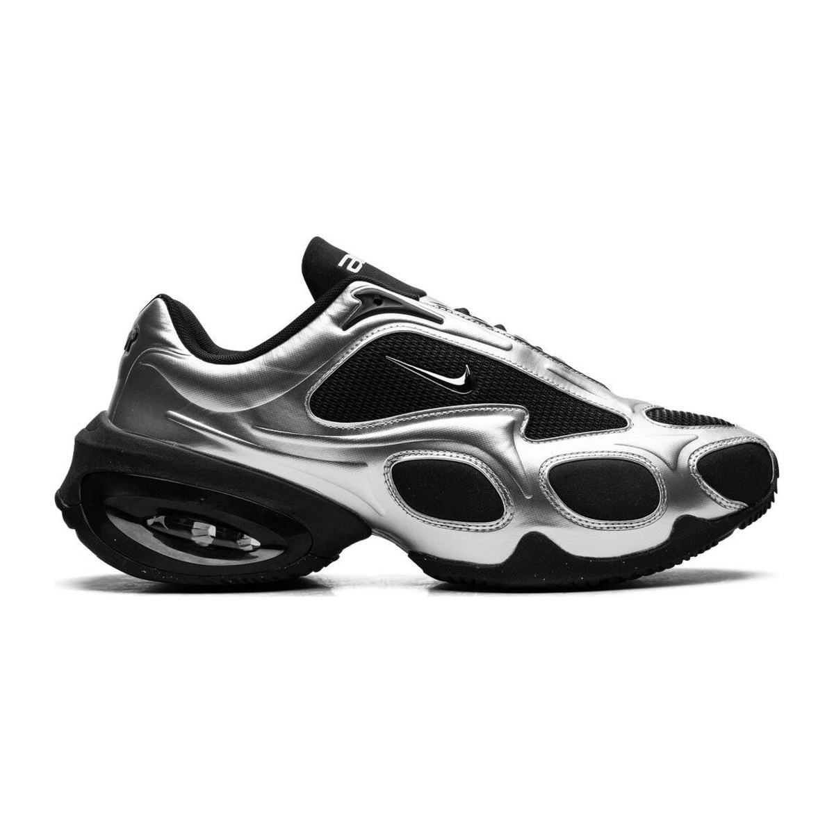 Nike Air Max Muse unisex trainers in black and metallic silver
