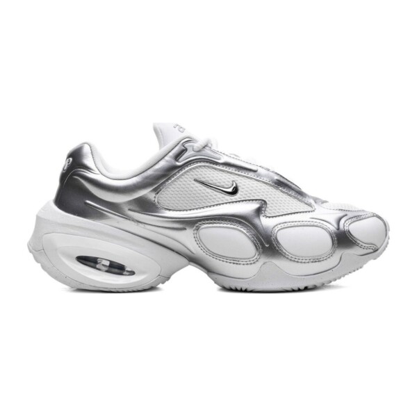Nike Air Max Muse unisex trainers in white and metallic silver