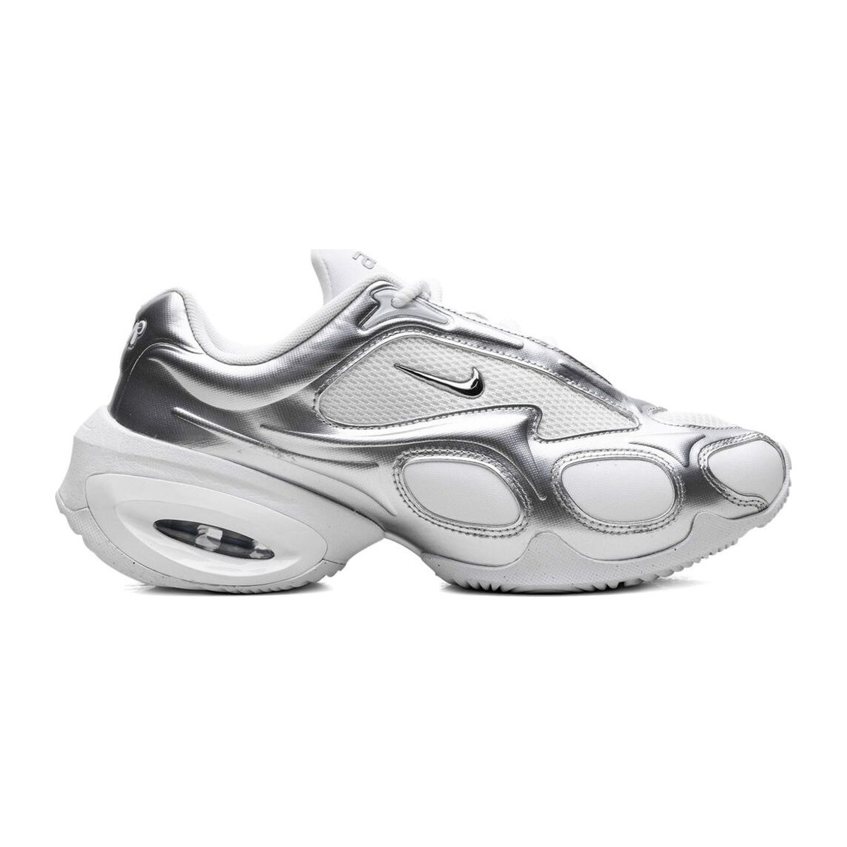 Nike Air Max Muse unisex trainers in white and metallic silver