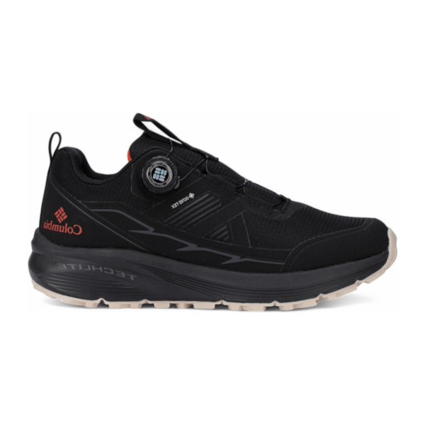 Columbia Leather Outdoor Sneakers BK - in black×orange