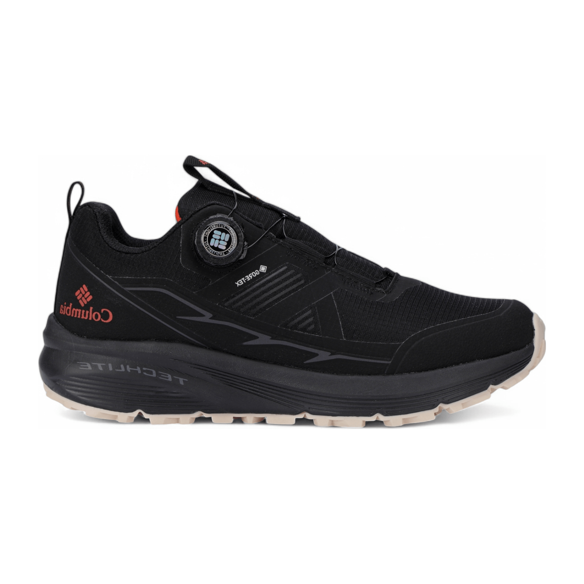 Columbia Leather Outdoor Sneakers BK - in black×orange