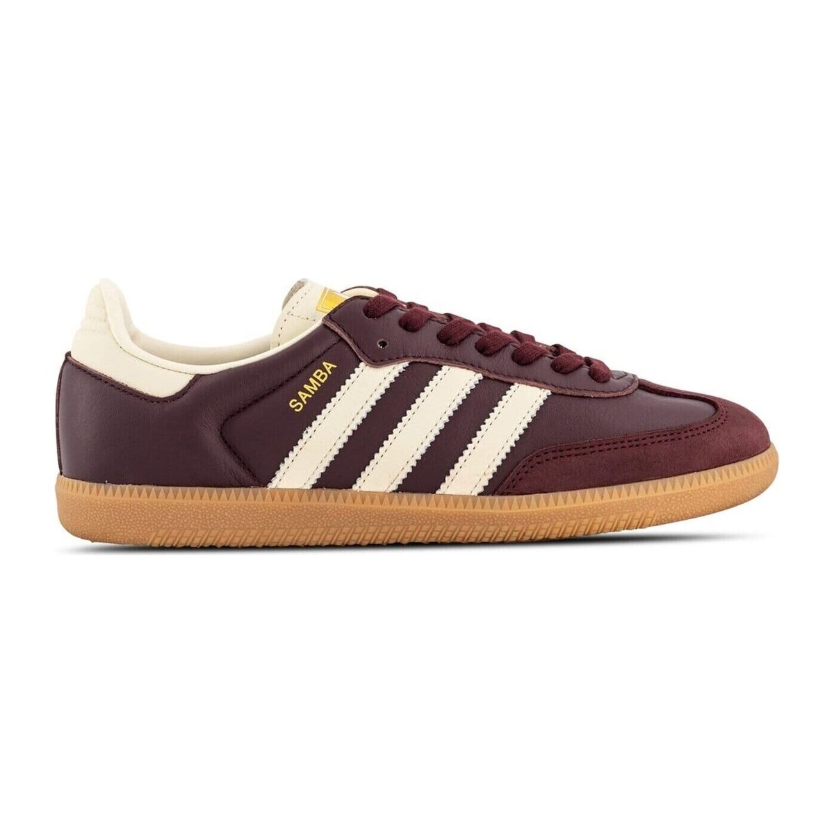 Adidas Samba OG Maroon Gold Metallic