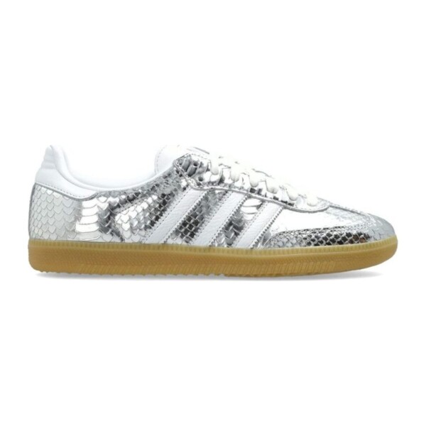 Adidas Samba OG  "Patent Snakeskin Silver Metallic "