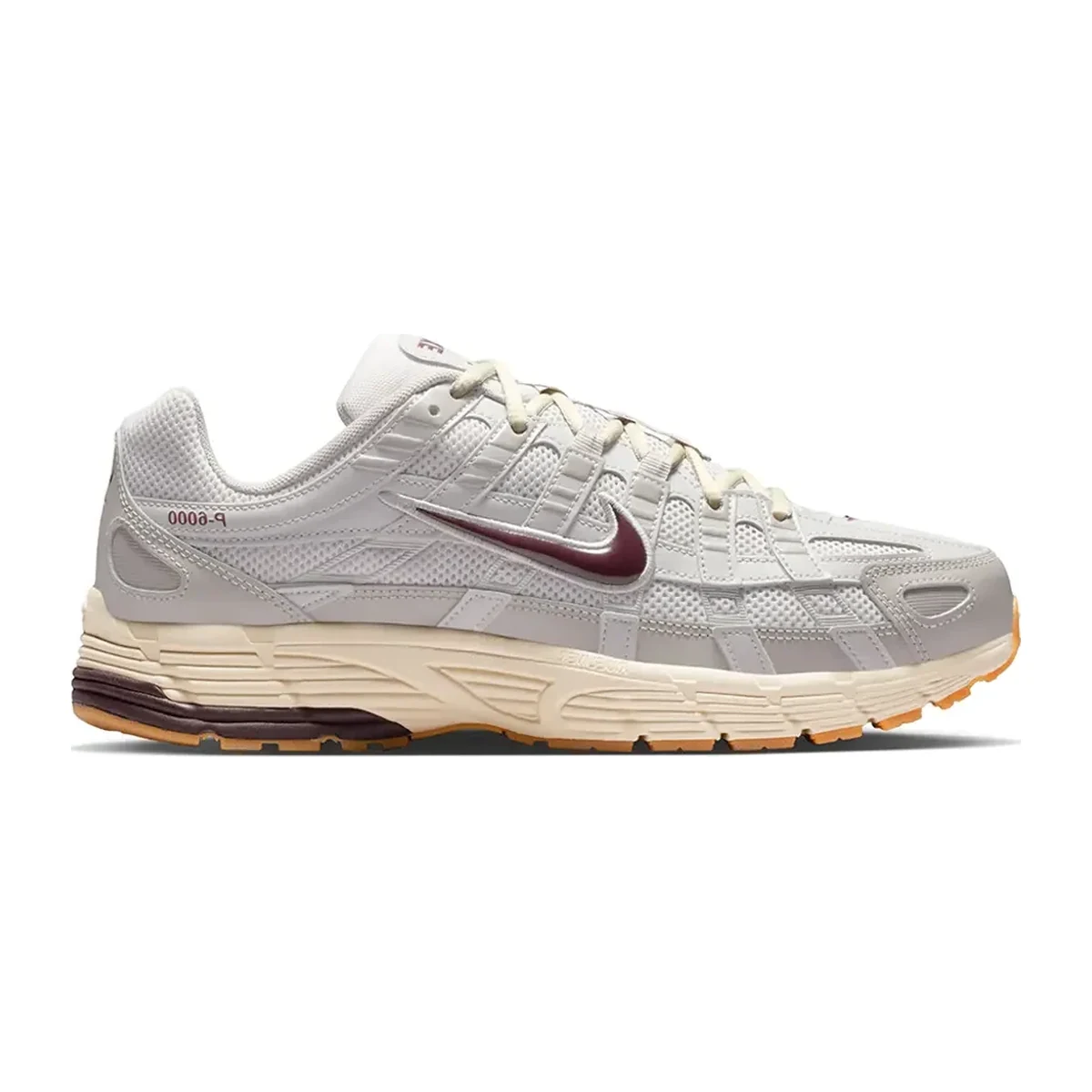 Nike P-6000 Light Grey Burgundy
