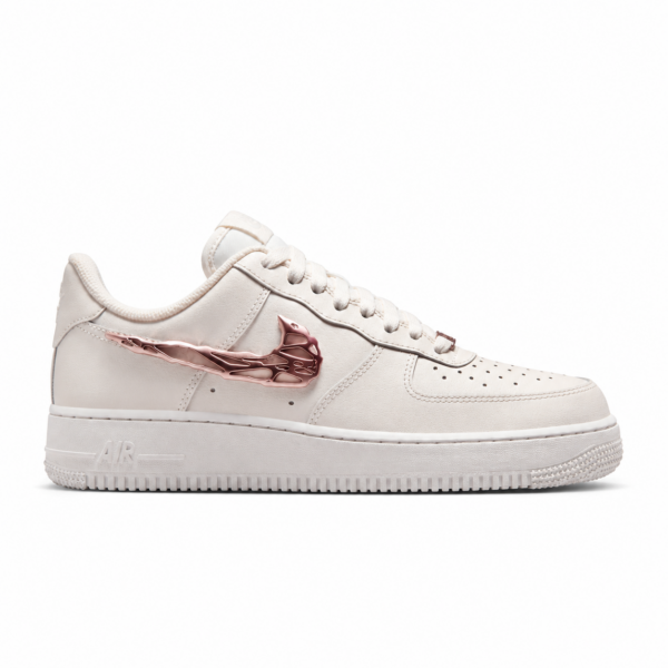 Nike Air Force 1 Low Liquid Metal Swoosh Metallic Rose Gold
